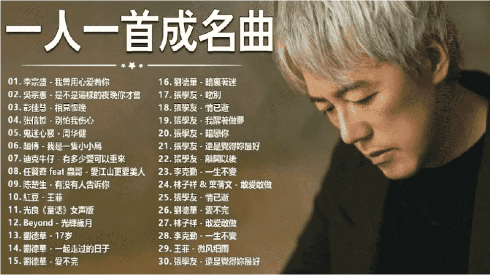 1737首无损音乐大合集，一人一首成名曲，你想要的这里都有，wav无损格式