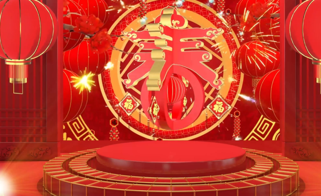125个新年LED视频素材，打造节日视觉盛宴